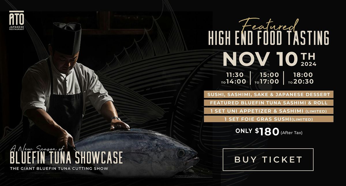 Bluefin Tuna Cutting Showcase & Fish Market