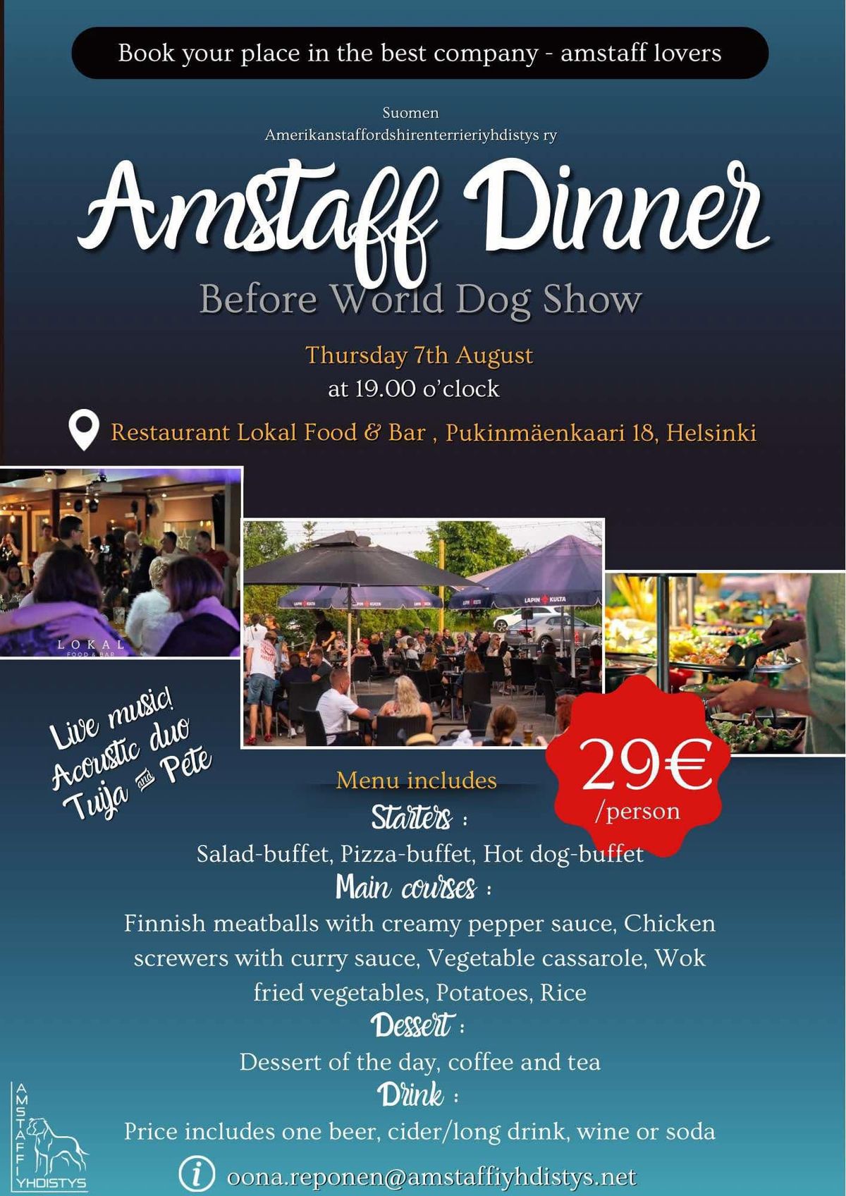 WDS Amstaff Dinner