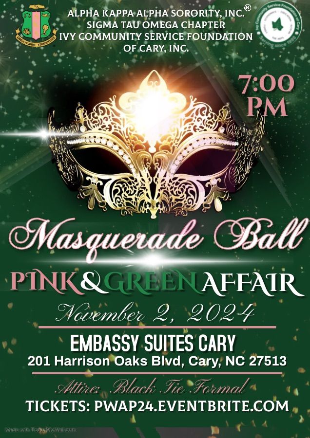 A Pink and Green Affair: Masquerade Ball