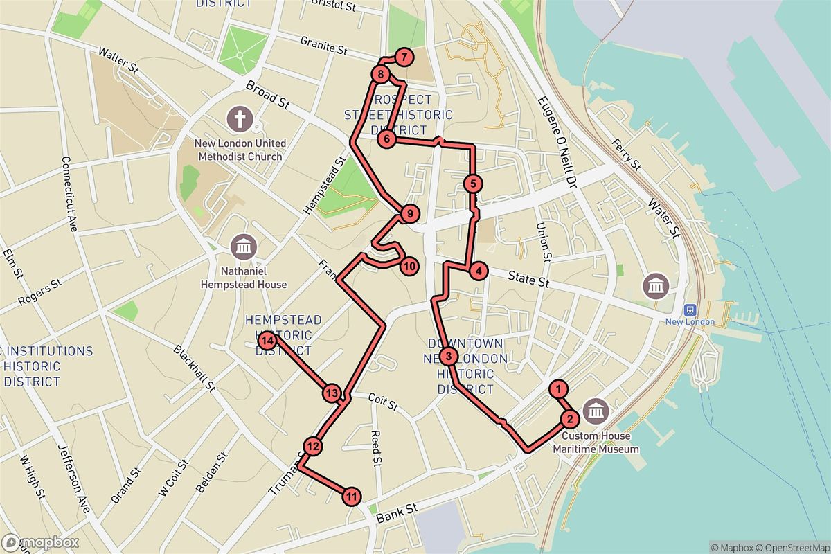 New London Audio Tour: Echoes of Whalers, Wealth, and Worship