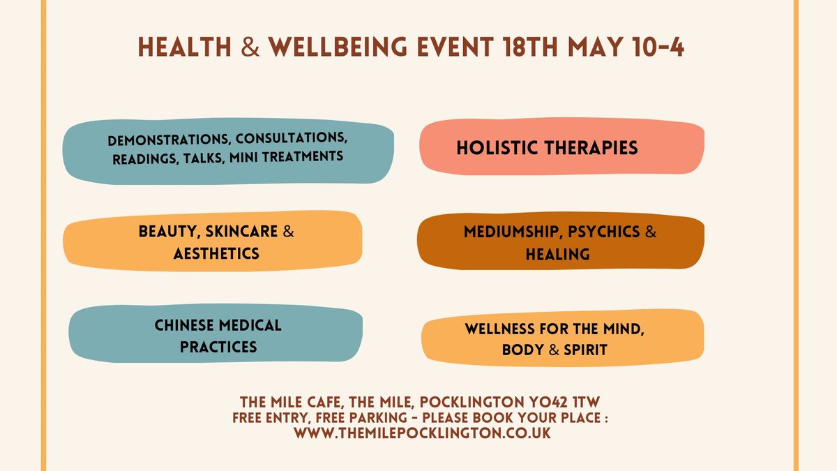 Health and Wellbeing Event