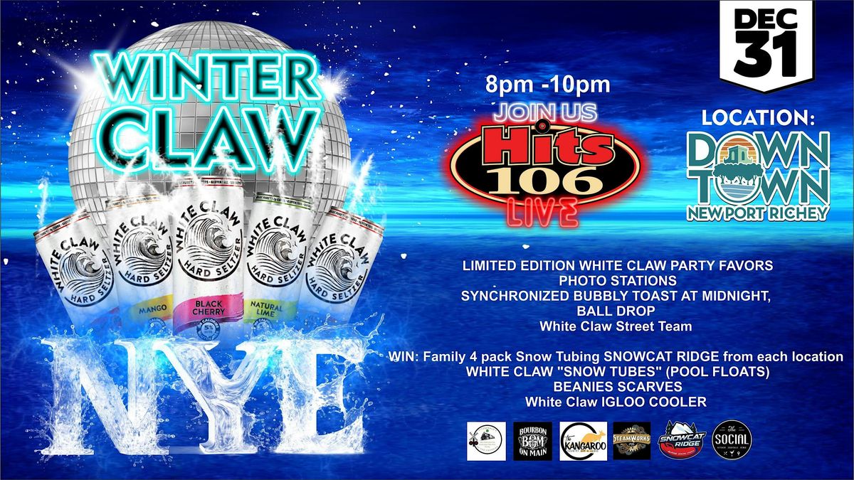 WINTER CLAW NEW YEAR'S EVE- DOWNTOWN NEW PORT RICHEY WITH HITS 106!