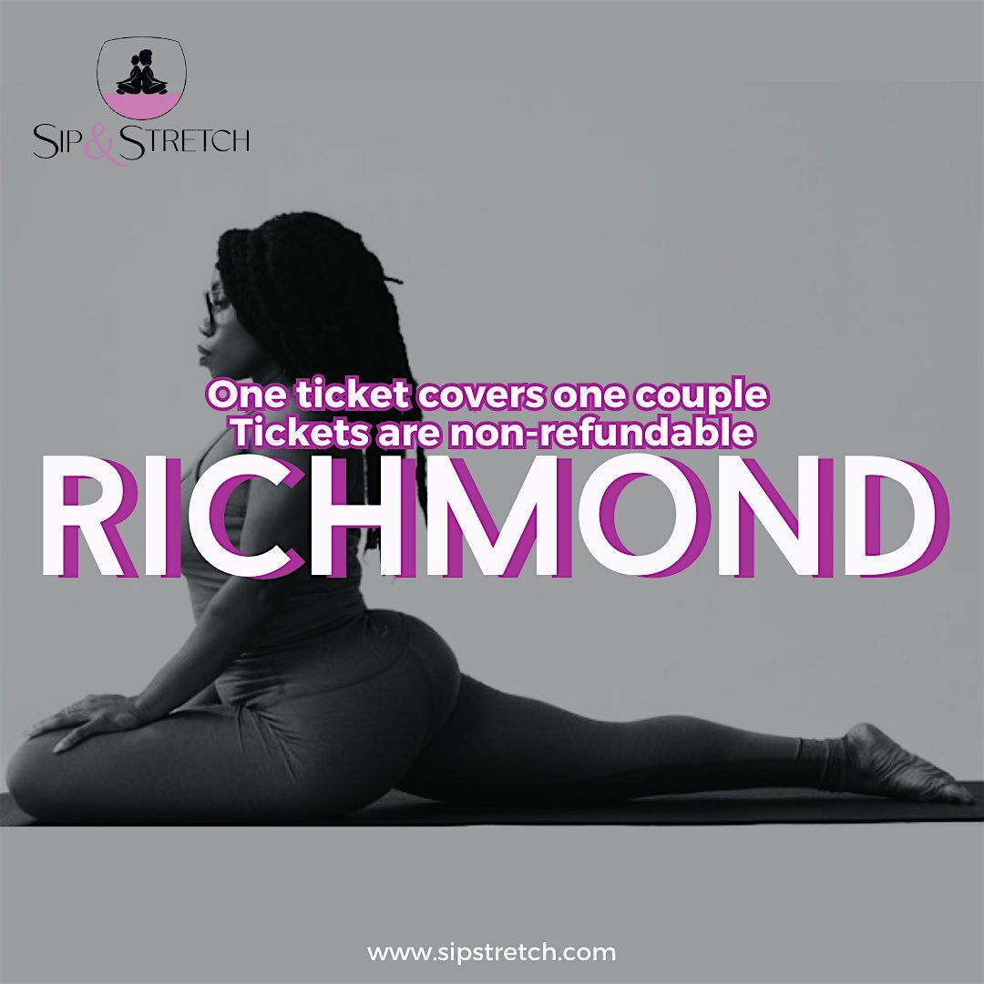 OCT 3 \u2013 730PM | RICHMOND | Sip & Stretch Couples Yoga Date Night