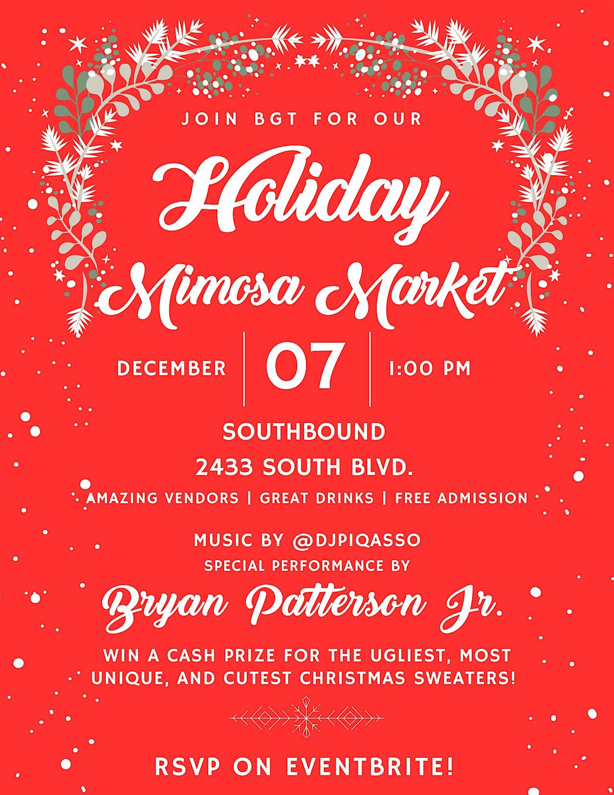 The Holiday Mimosa Market