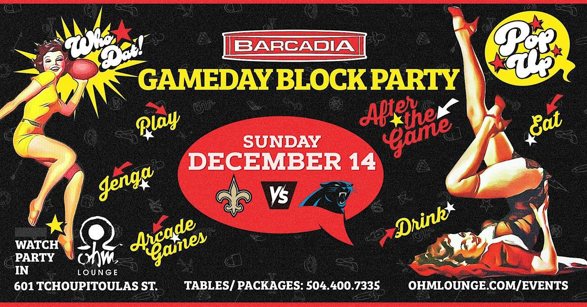 SAINTS V. PANTHERS BARCADIA GAME DAY PARTY @ OHM LOUNGE