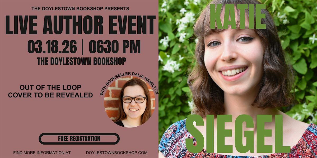 Katie Siegel w\/ bookseller Dalia Hamilton \/\/ OUT OF THE LOOP