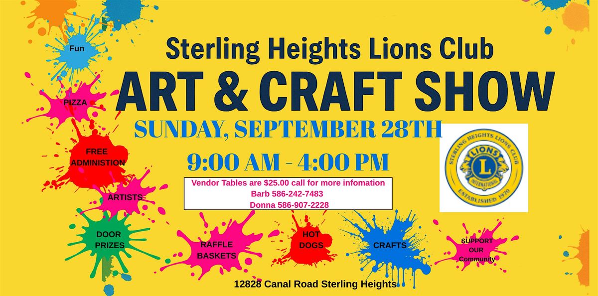 Lions Club of Sterling Heights 3rd Annual Art & Craft Show