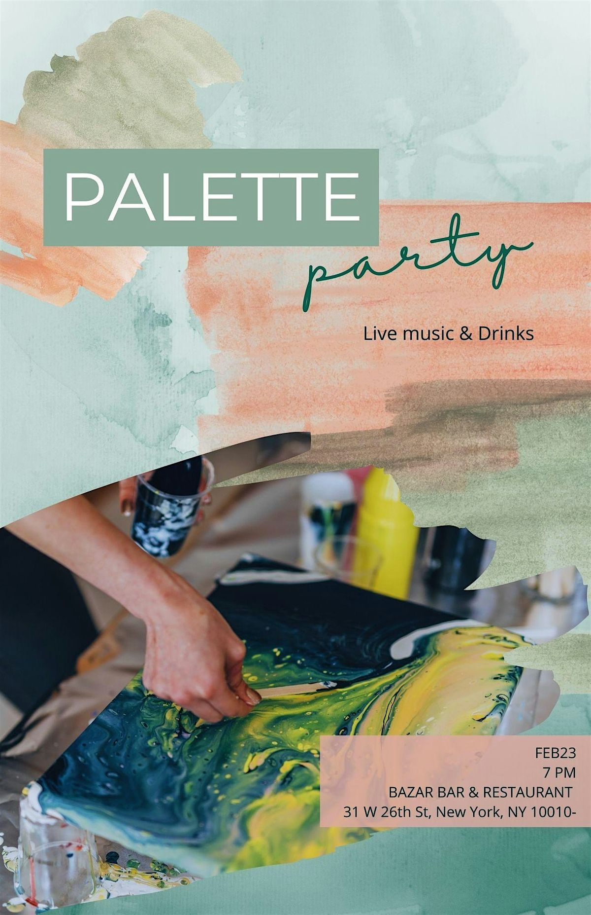 Palette Party NYC l Painting, Music & Drinks