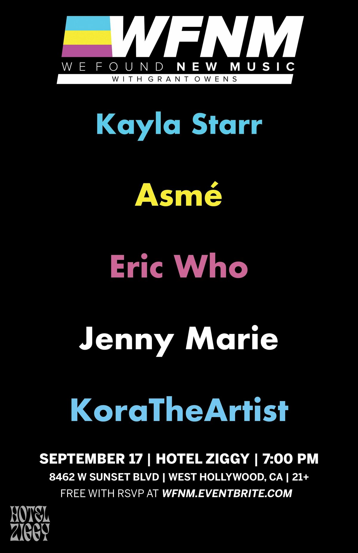 Kayla Starr,  Asm\u00e9, Eric Who, Jenny Marie,  KoraTheArtist