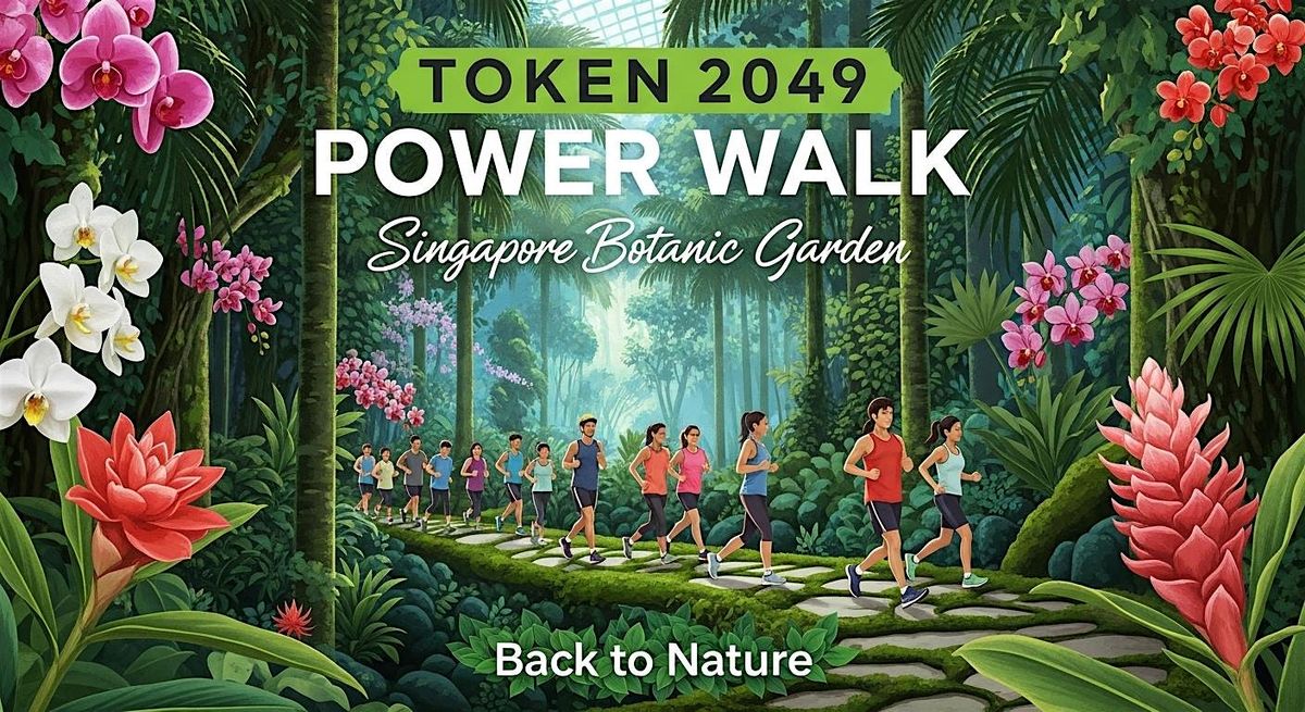 TOKEN 2049  POWER WALK #27 - Back to Nature Botanic Gardens