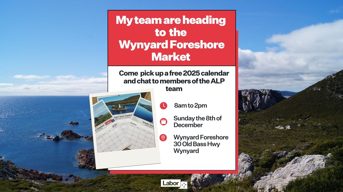 Free Calendars at the Wynyard Foreshore Market 