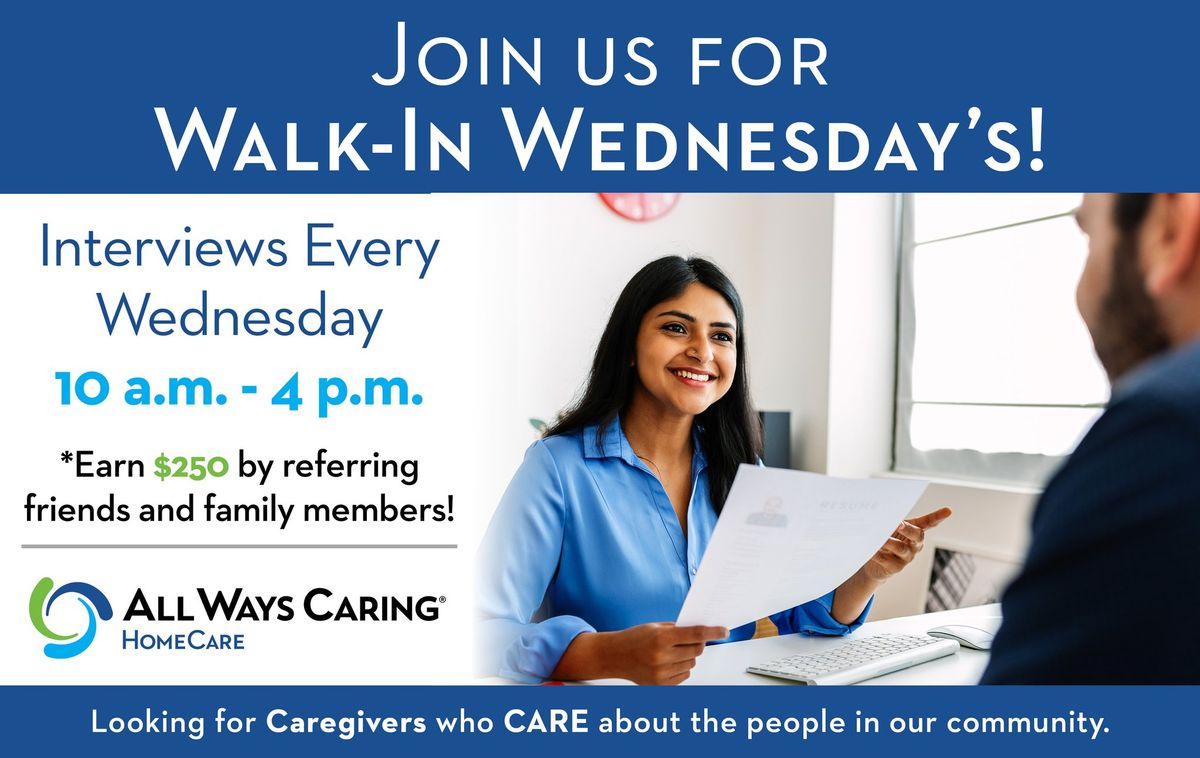 Walk in Wednesday - Open Caregiver Interviews