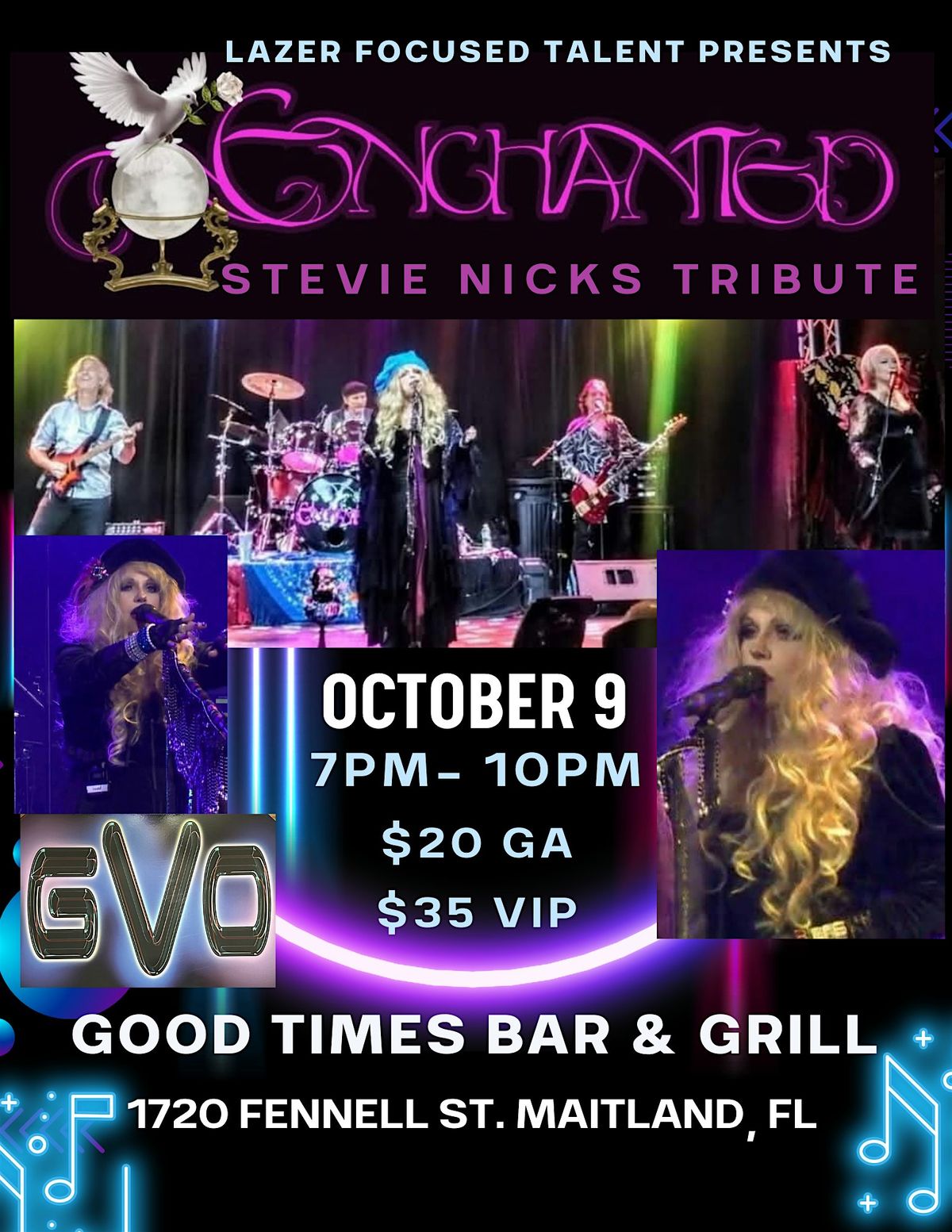 STEVIE NICKS TRIBUTE - ENCHANTED WITH OPENING BAND GVO