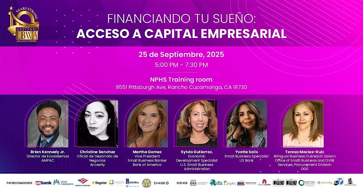 2025  Financiando tu Sue\u00f1o: Acceso a Capital Empresarial