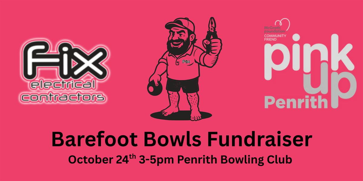 Barefoot bowls fundraiser - Pink up Penrith