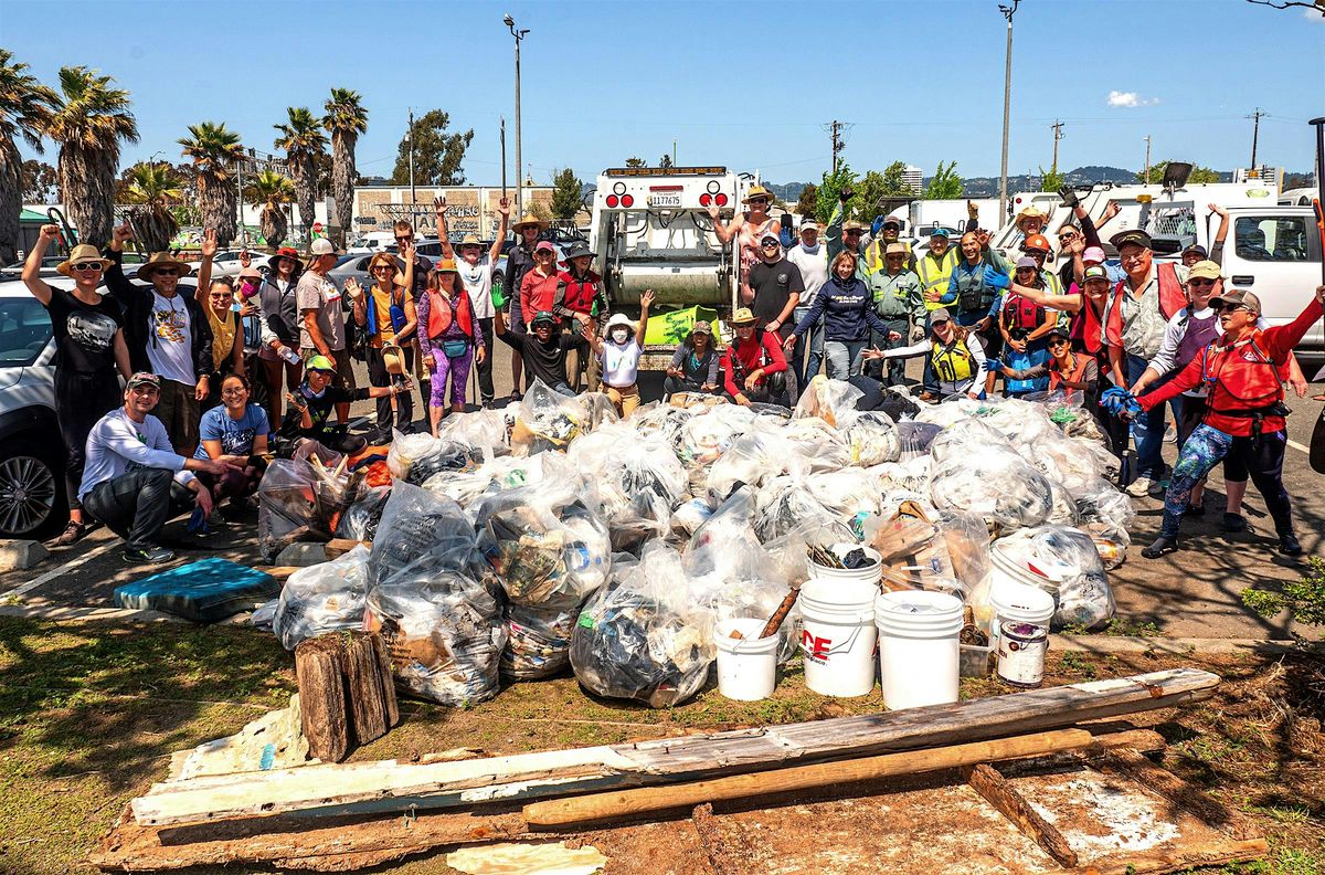 Jack London Aquatic Center & Estuary Park  Cleanup!  Garbage-Go-Getting