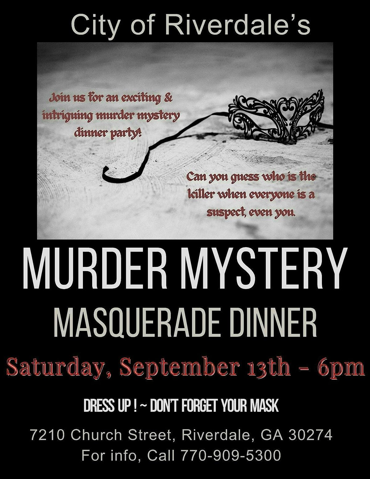 Riverdale's Midnight at the Masquerade:  M**der Mystery Dinner Party