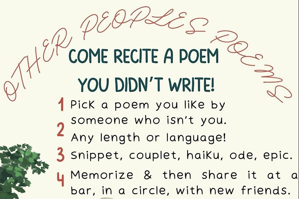 Other People's Poems