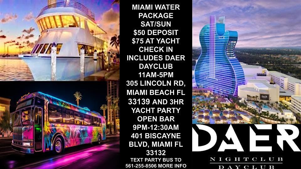 MIAMI BEACH PARTY WATER PACKAGE