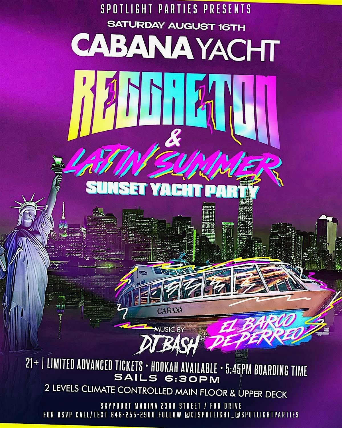 Latin Summer Sunset Yacht Party| Powered by Spotlight Entertainment