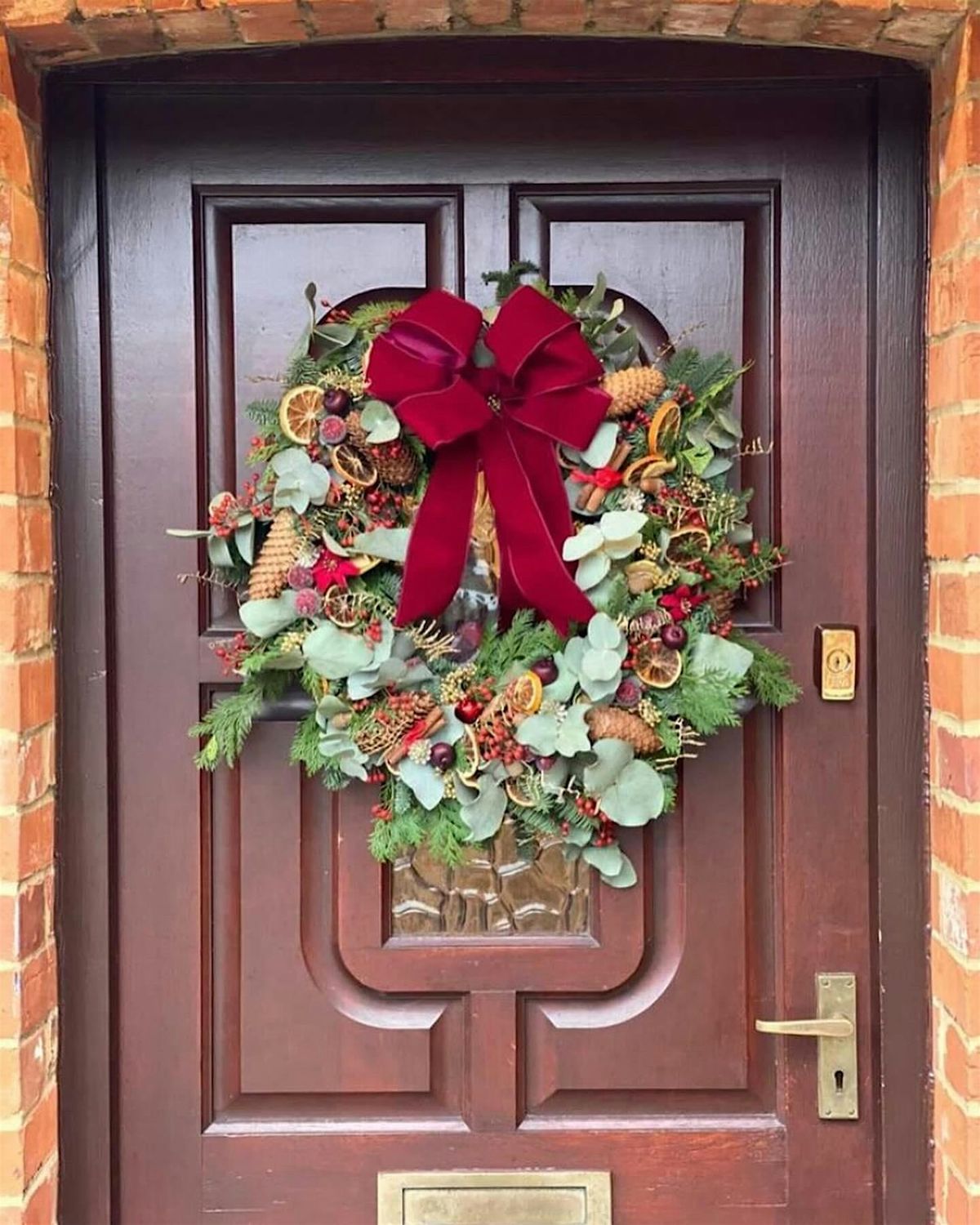 Festive wreath making