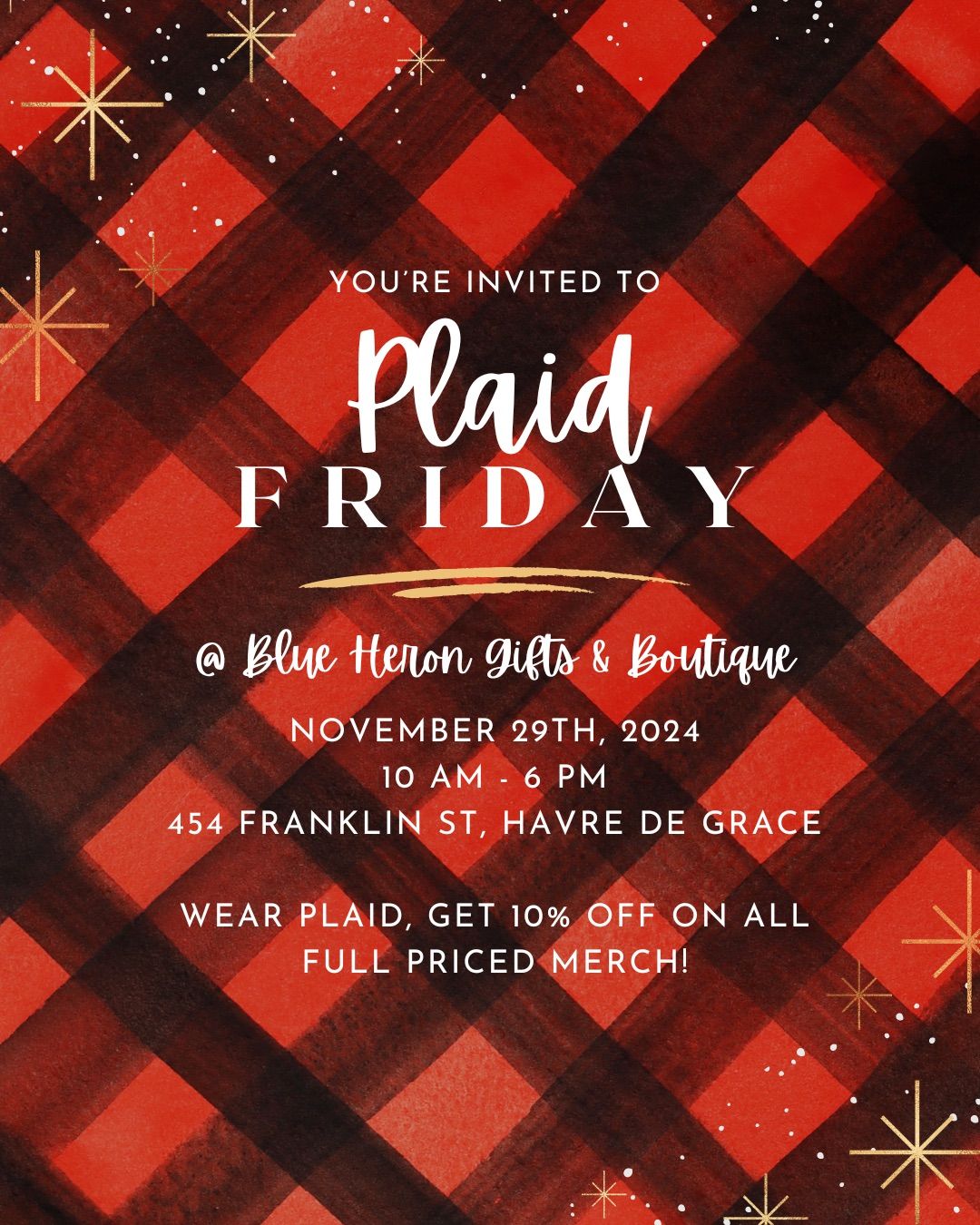 Plaid Friday @ Blue Heron \u2764\ufe0f