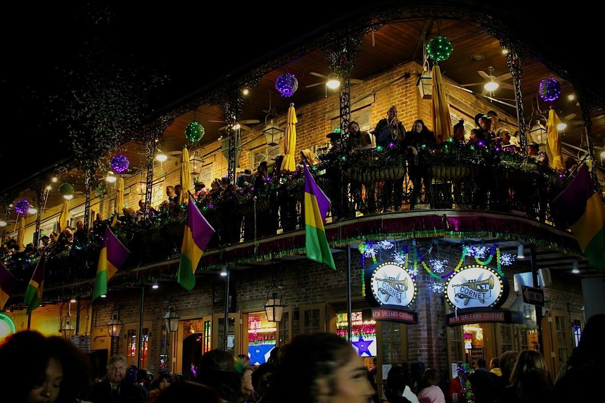 Big Game Watch Bourbon Street Balcony Party