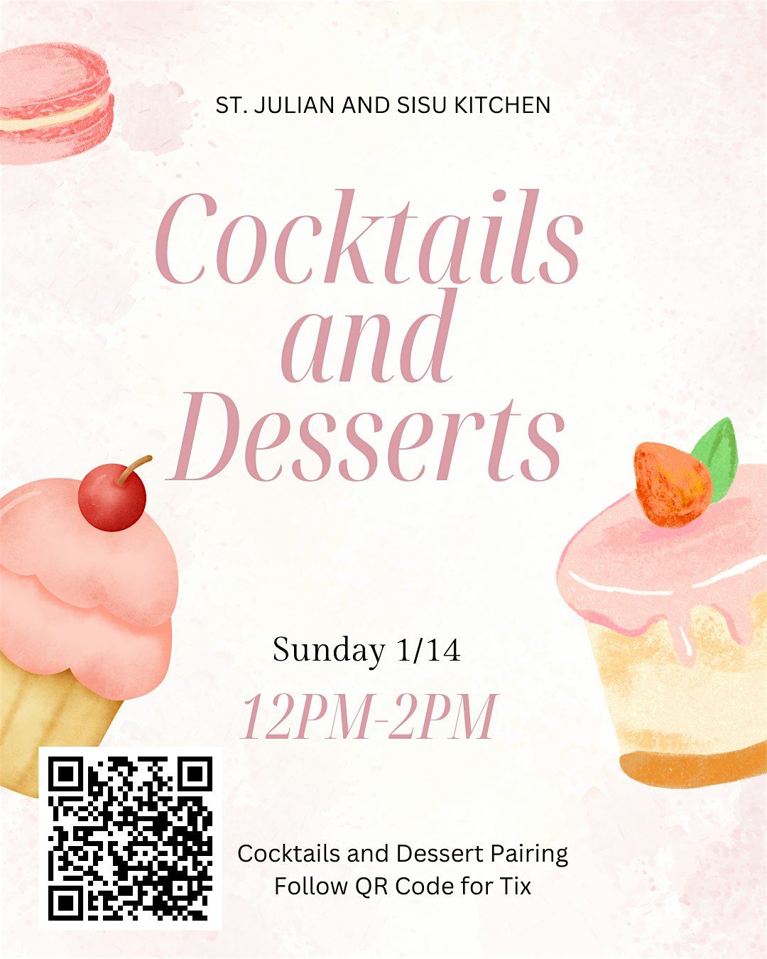 Dessert and Cocktails Pairing