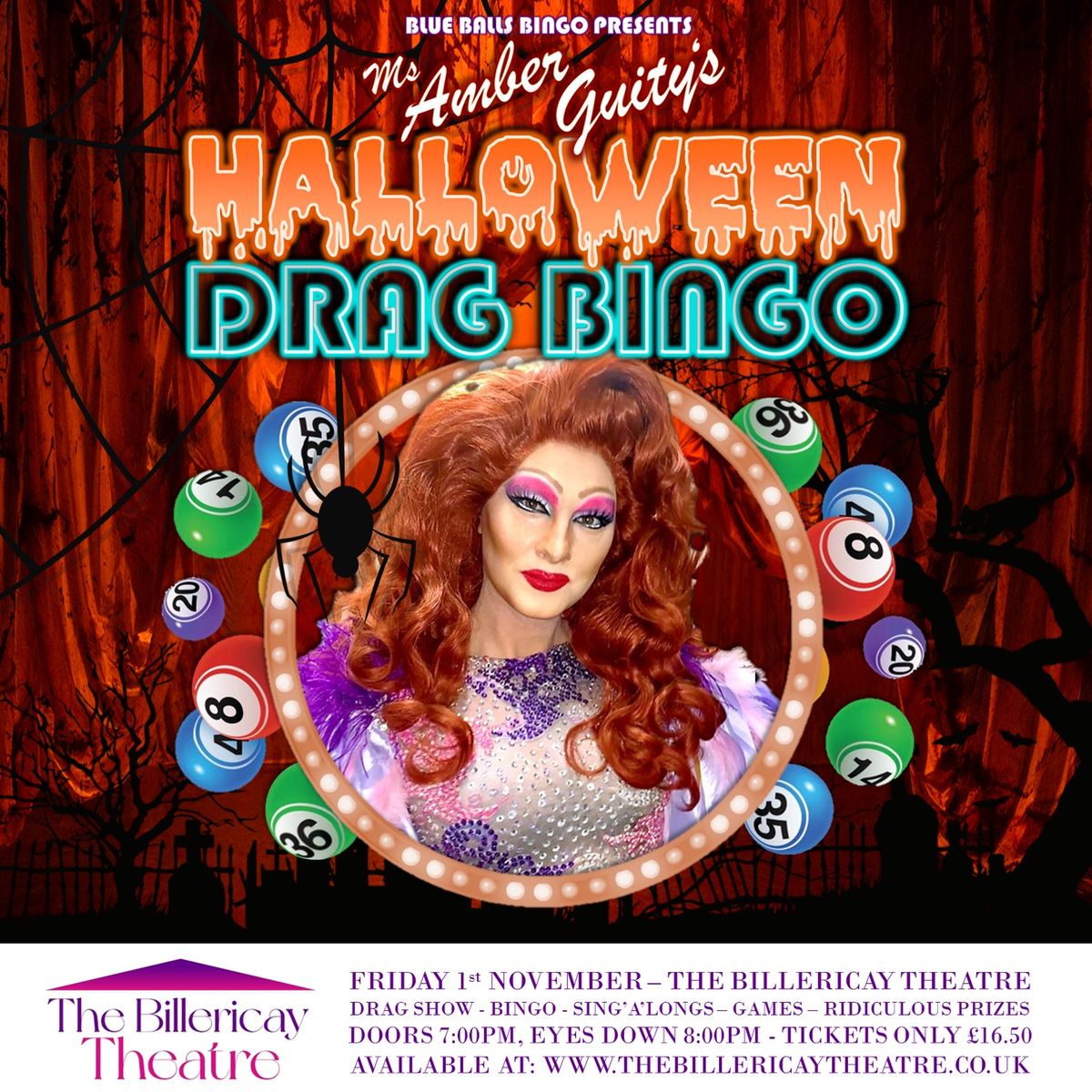 Halloween Drag Bingo with Ms Amber Guity @ The Billericay Theatre - 01\/11\/24