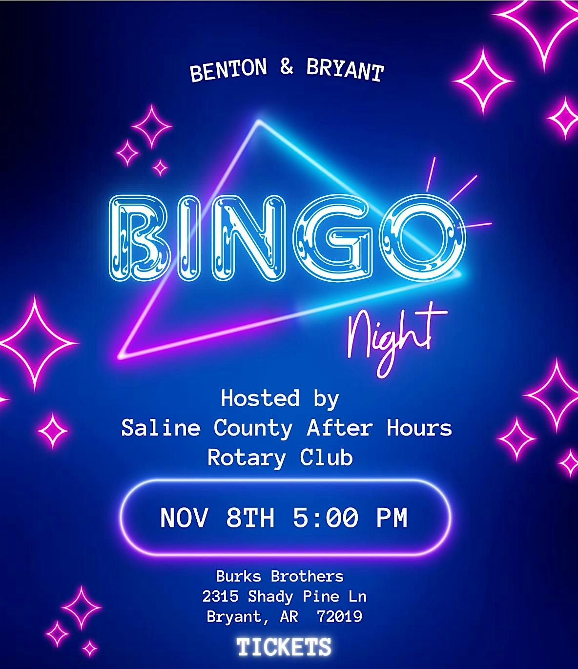 Benton Bryant Bingo Night!