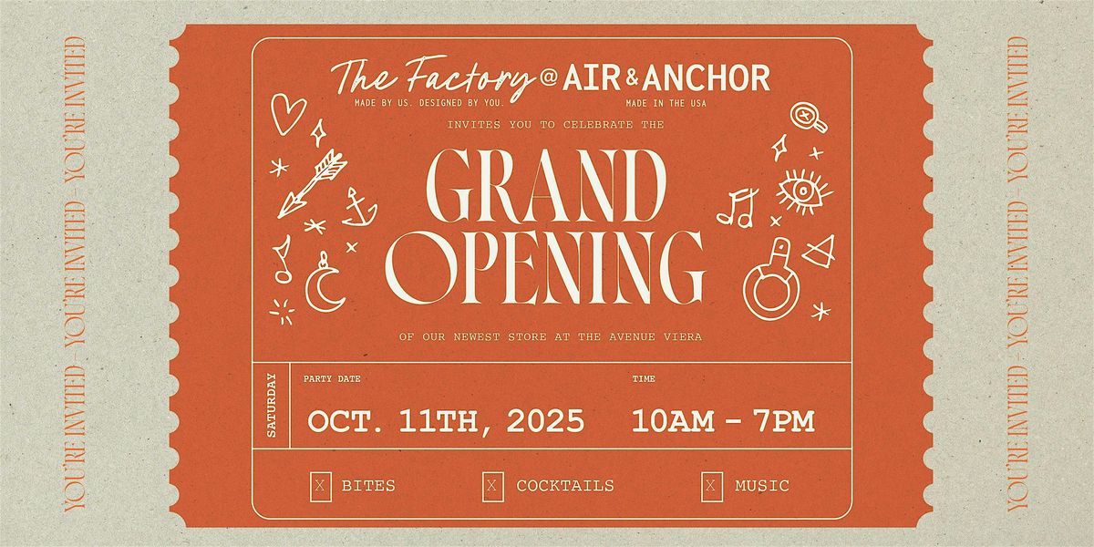 Air & Anchor Melbourne Grand Opening