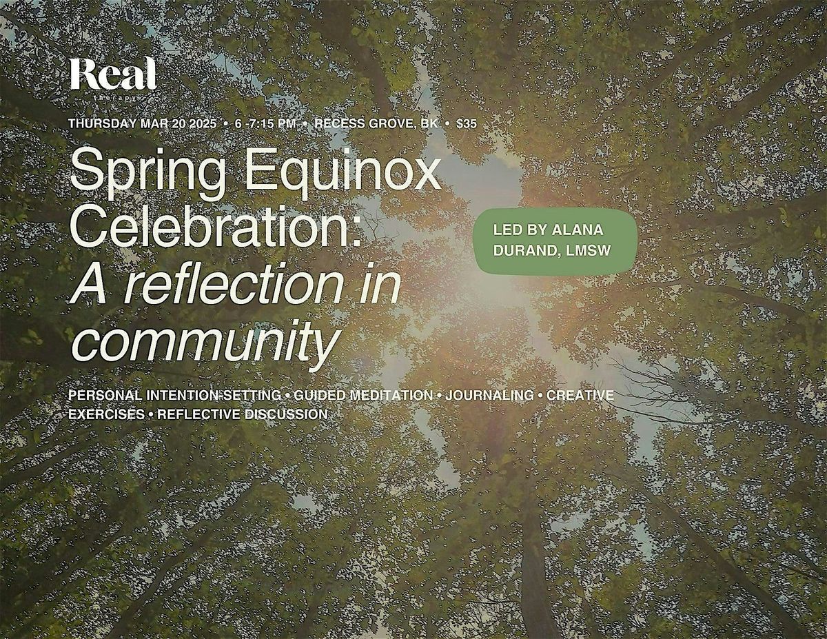 Spring Equinox Celebration: Journal, Reflect, + Meditate in Community