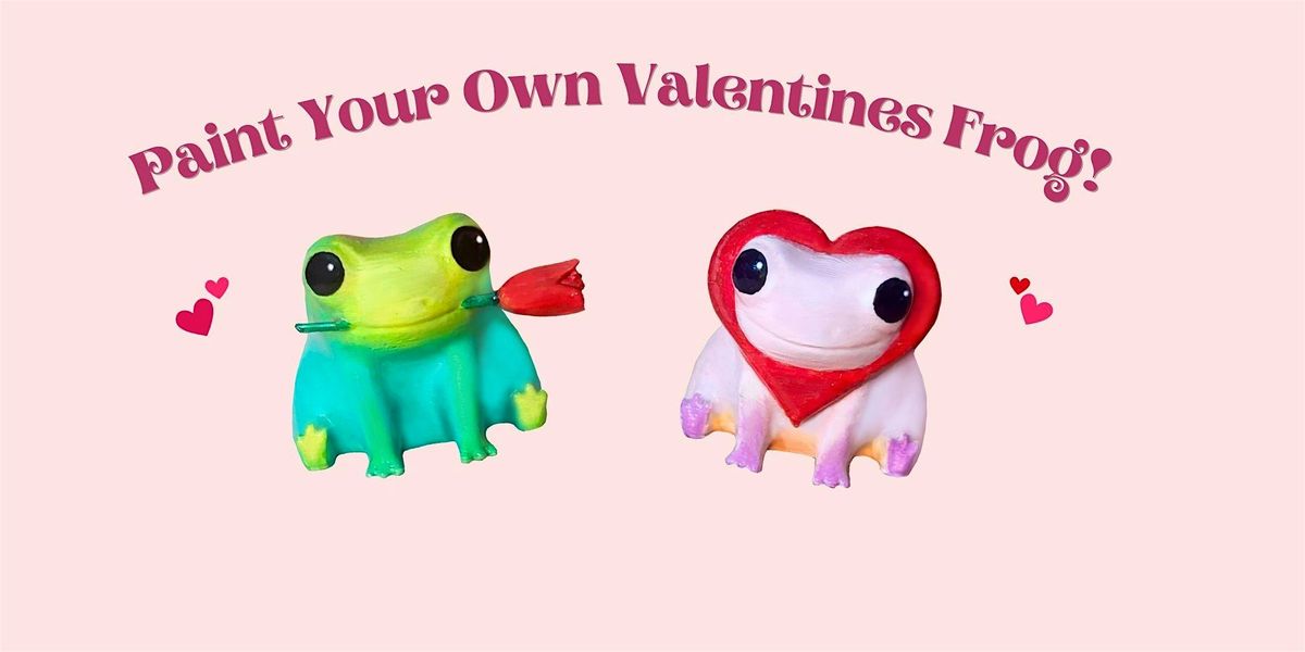 Paint Your Own Valentines Frog