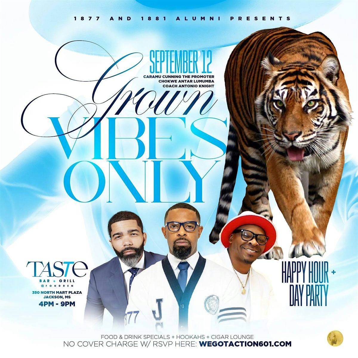 GROWN VIBES ONLY HAPPY HOUR + DAY PARTY @ TASTE BAR & GRILL FONDREN