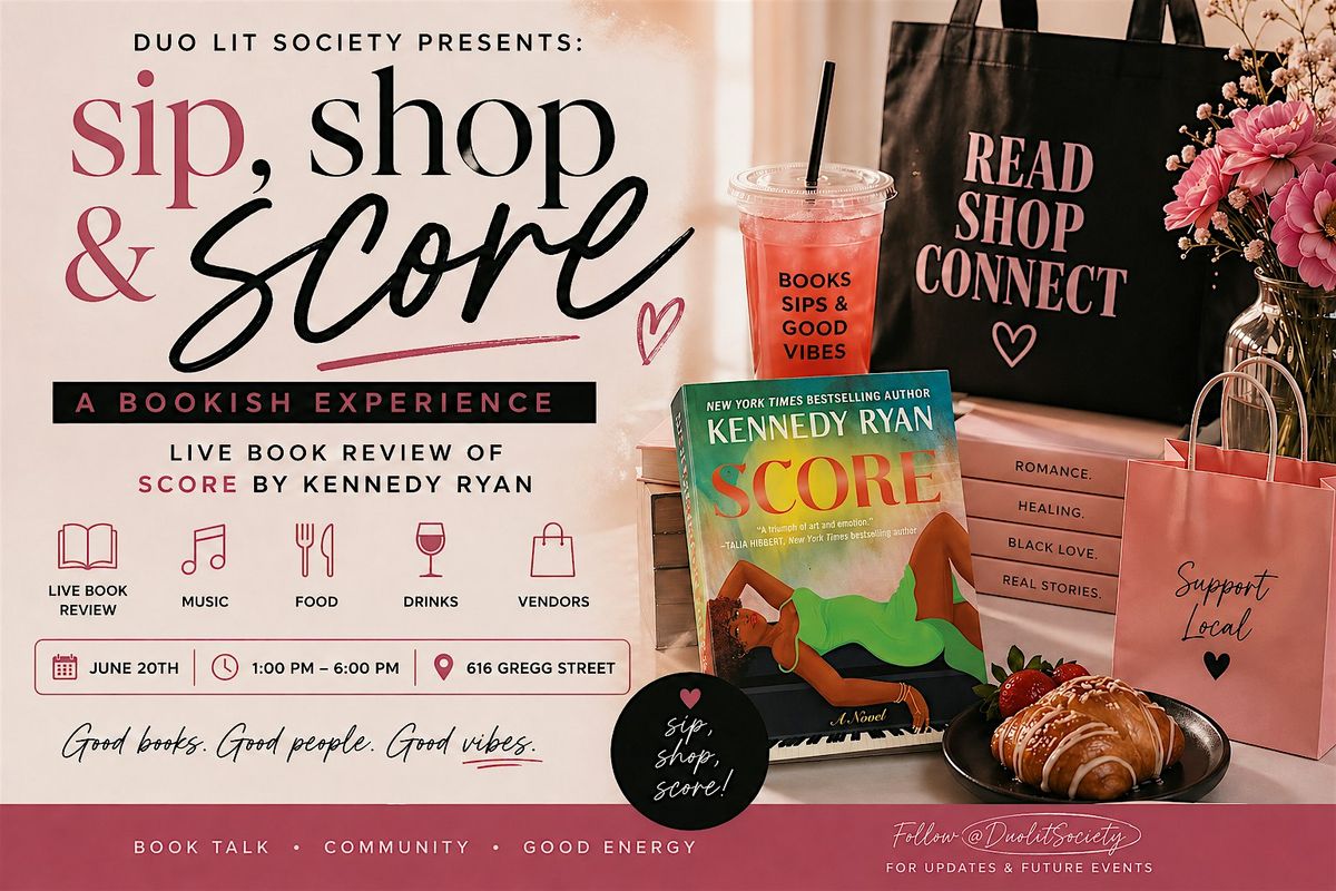 Duo Lit Society Presents: Sip, Shop & Score