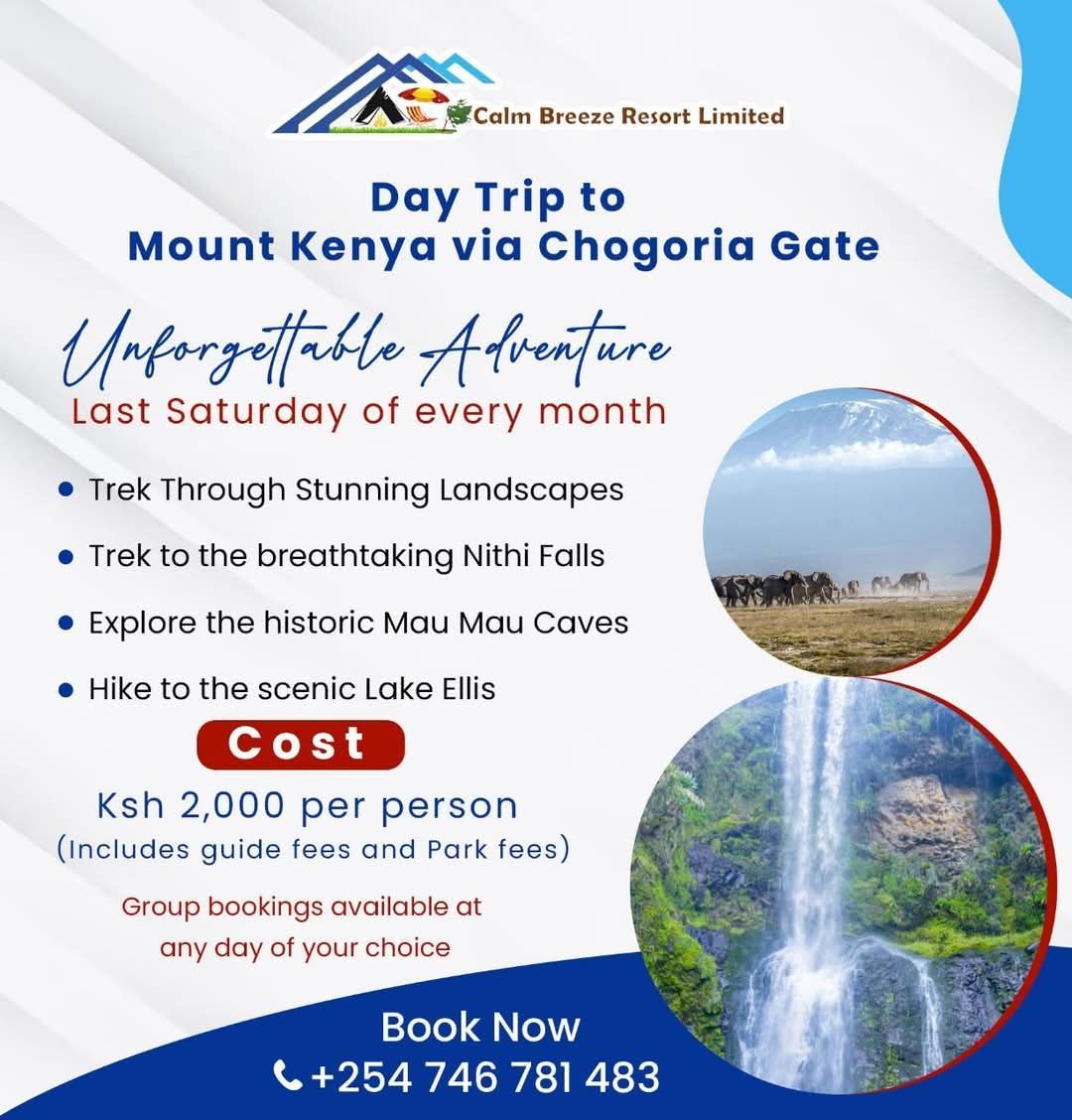 Mount Kenya Day Trip via Chogoria Gate