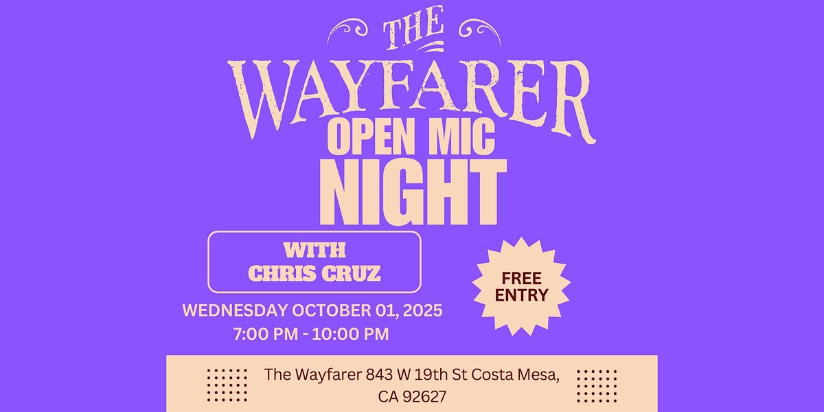 Open Mic Night with Chris Cruz