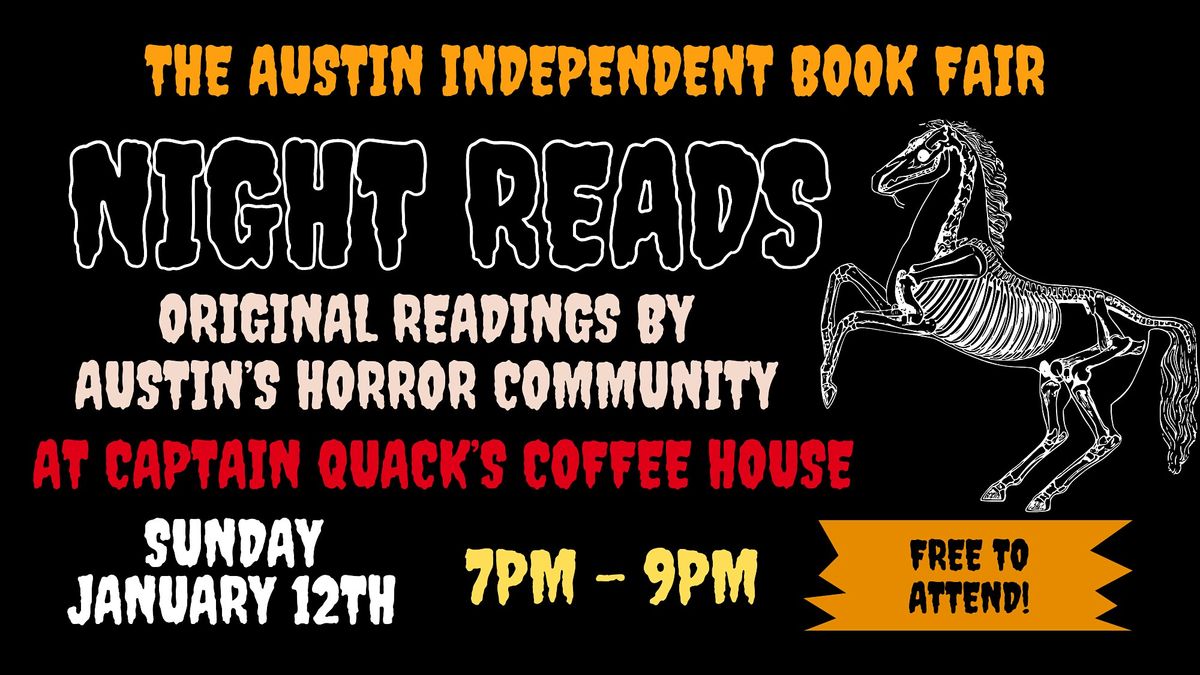 Austin Indie Book Fair Presents: Night Reads