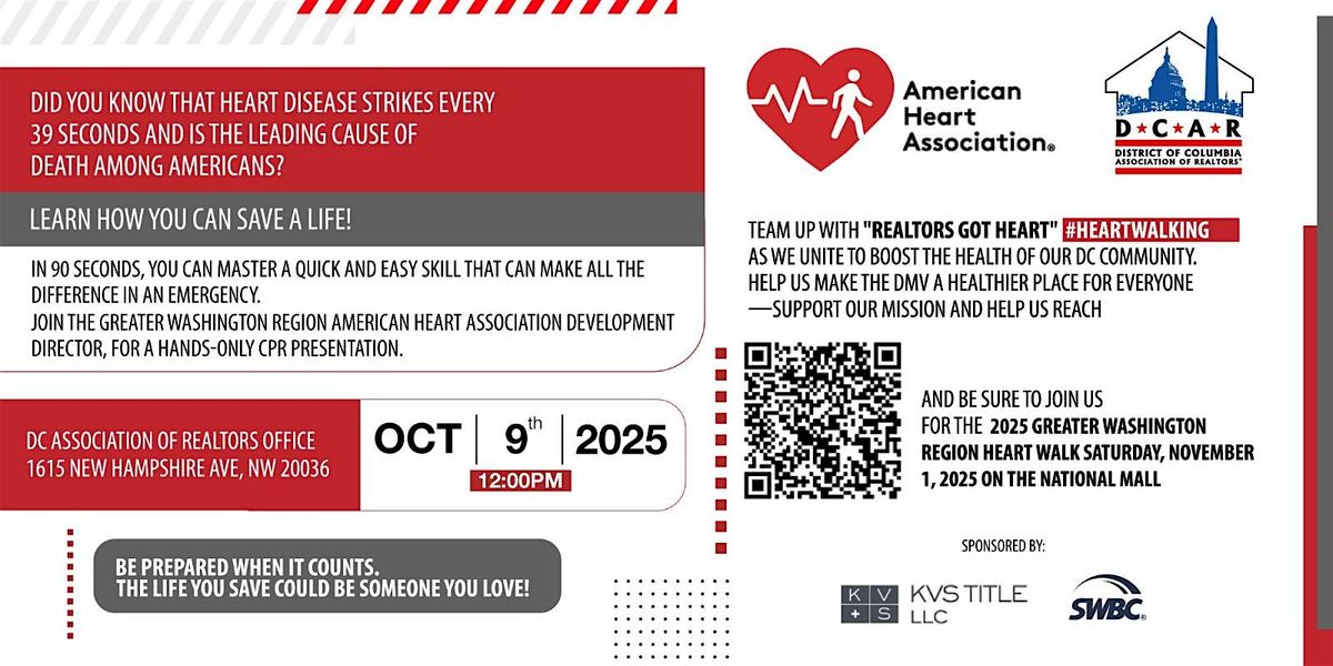 \u2764\ufe0f Hands for Hearts: CPR Awareness Event