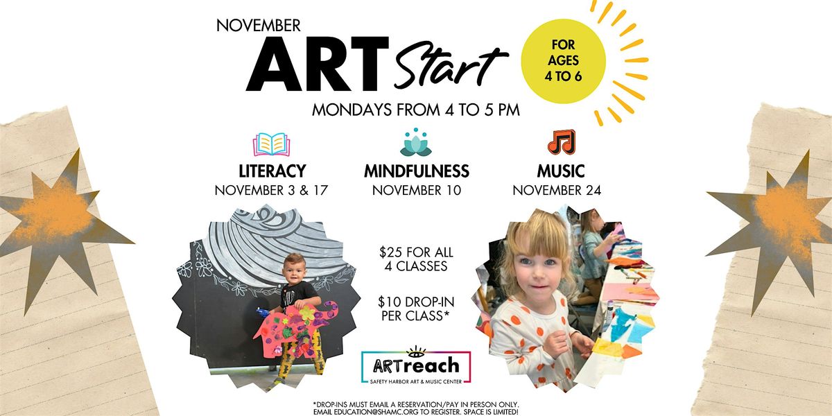 ARTstart: Literacy, Mindfulness, & Music [November]