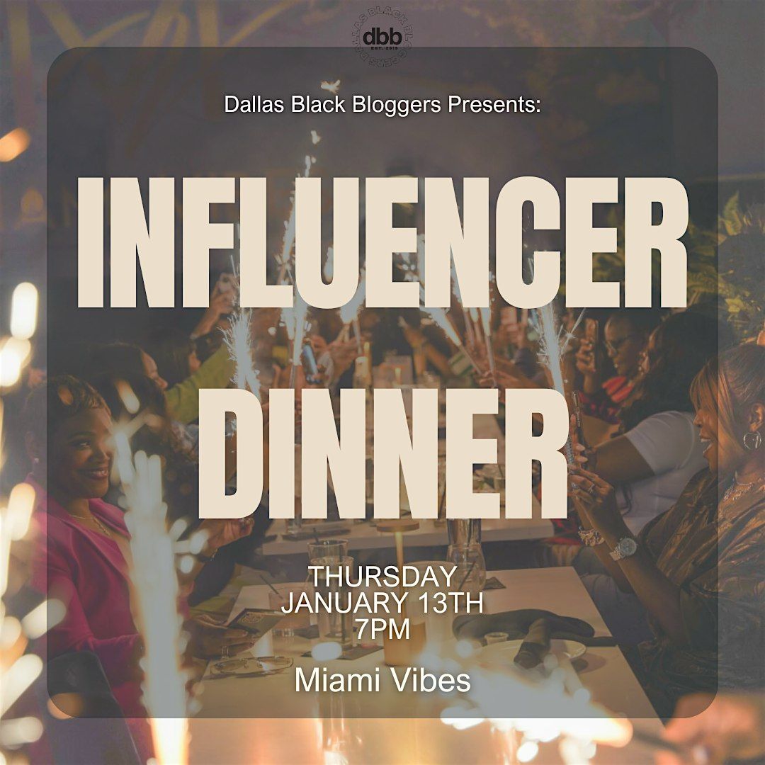 DBB Influencer Dinner | Miami Vibes Restaurant