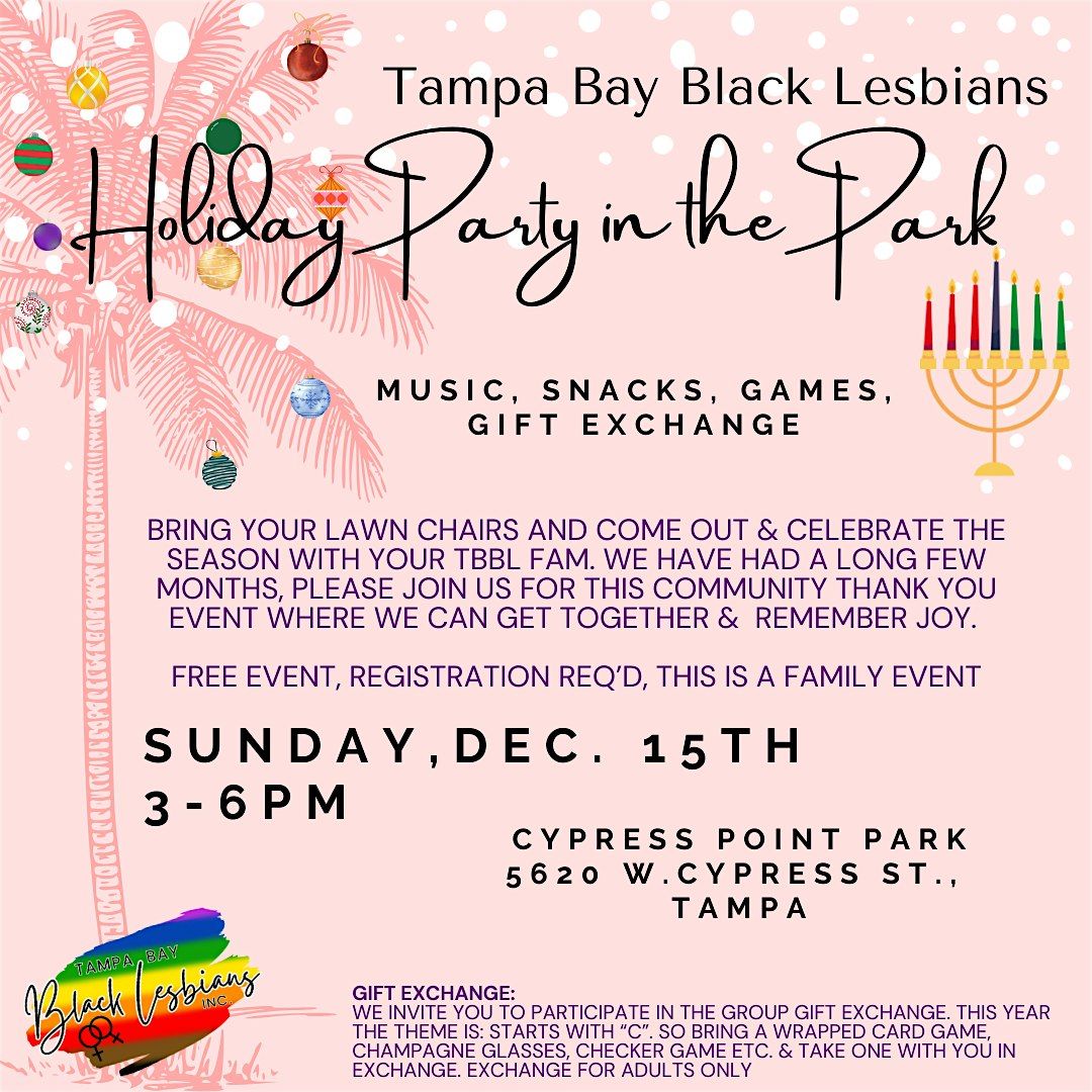 TBBL Holiday Party In The Park