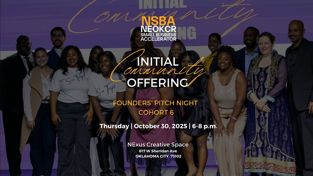 NSBA Cohort 6 Initial Community Offering (ICO) Pitch Night
