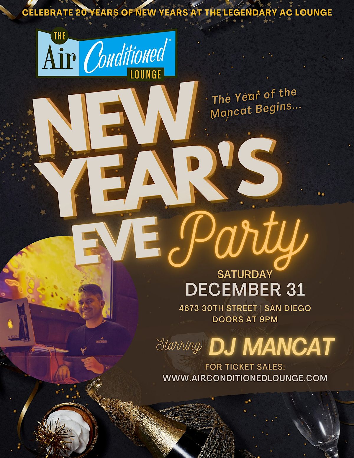 New Year's Eve 2025 @ The AIR CONDITIONED Lounge