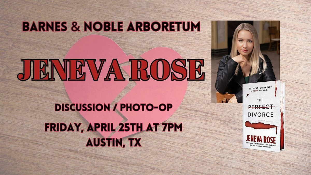 Jeneva Rose celebrates THE PERFECT DIVORCE at B&N-Arboretum in Austin, TX