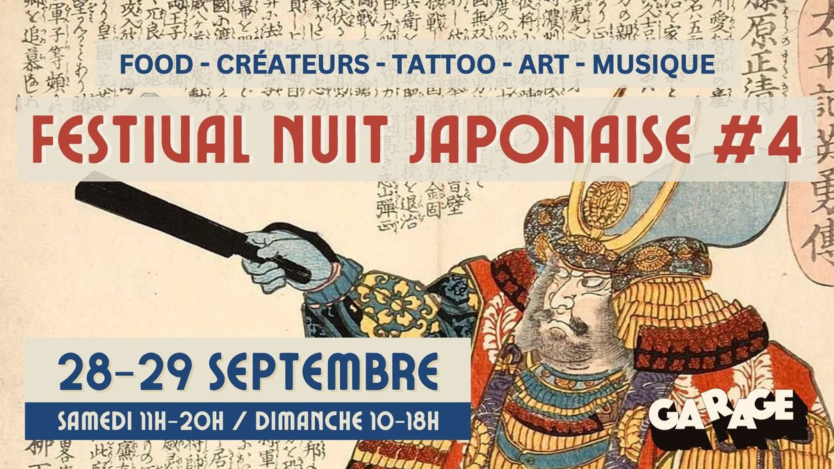 Festival Nuit Japonaise #4 - 28 et 29 septembre 2024