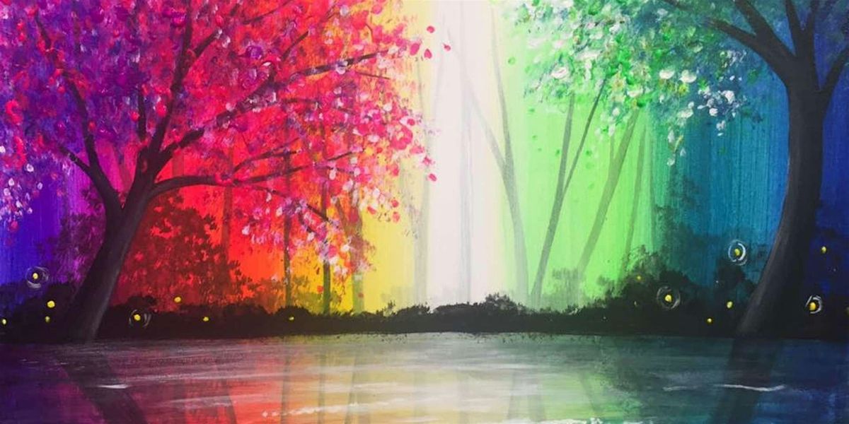 Rainbow Reflections - Paint and Sip by Classpop!\u2122