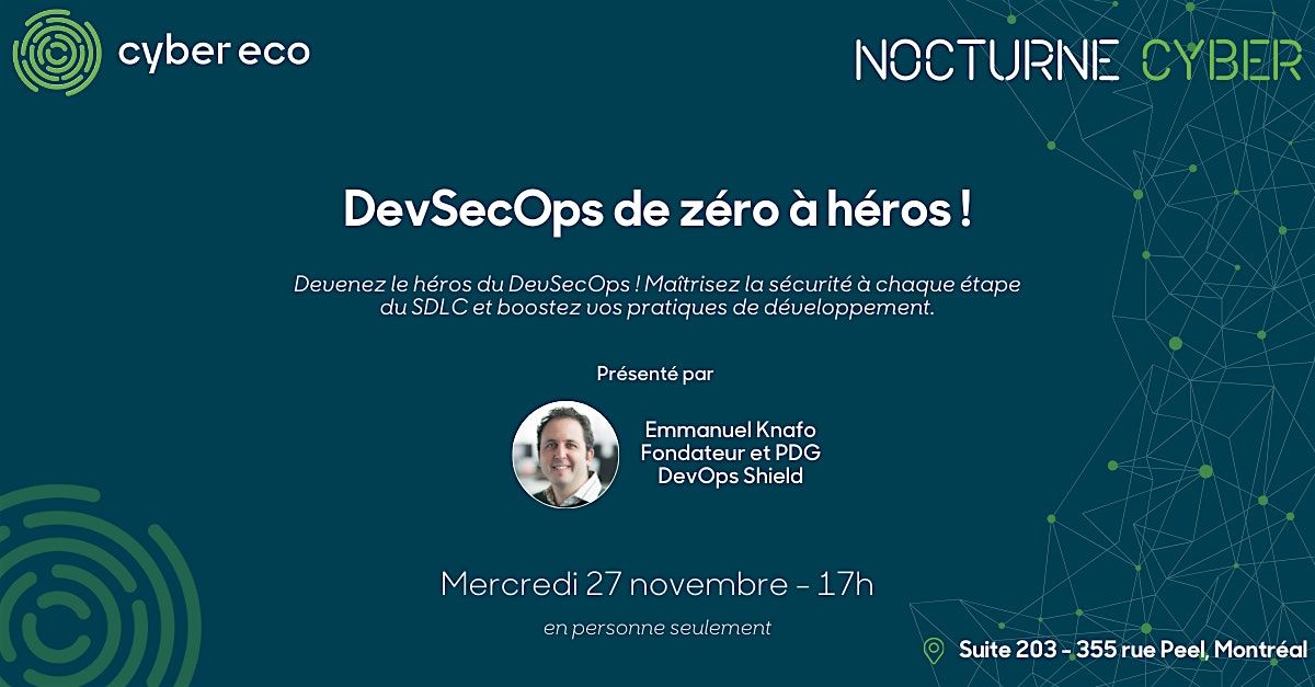 DevSecOps de z\u00e9ro \u00e0 h\u00e9ros !