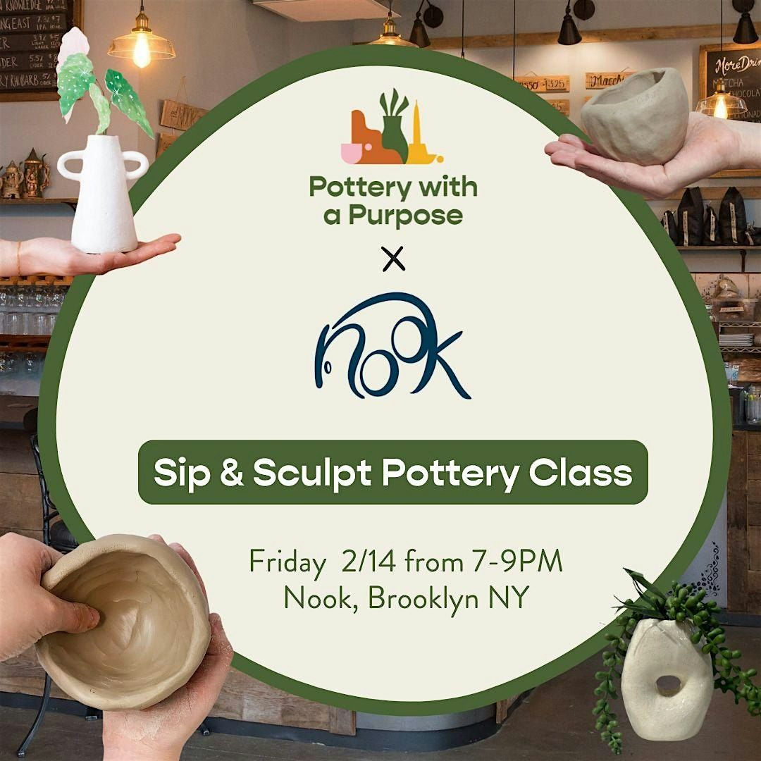 Sip & Sculpt Pottery Class