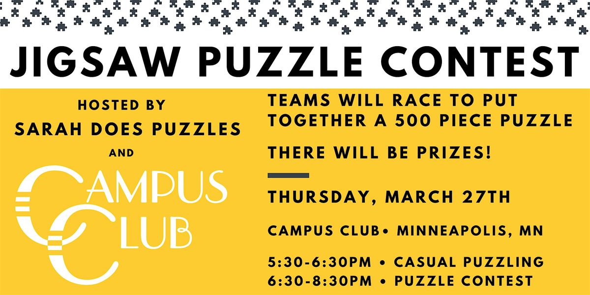 PRIVATE EVENT Team Jigsaw Puzzle Contest at Campus Club